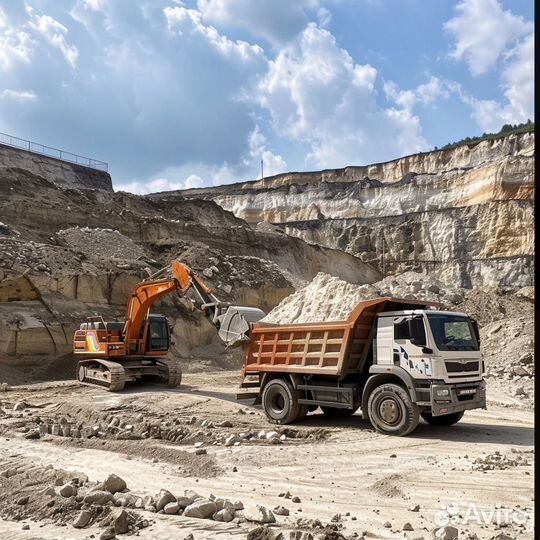 Песок карьерный, речной, мытый. Быстрая доставка