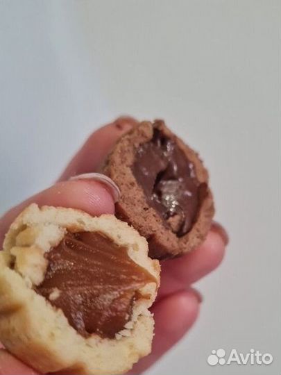 Орешки, трубочки со сгущенкой