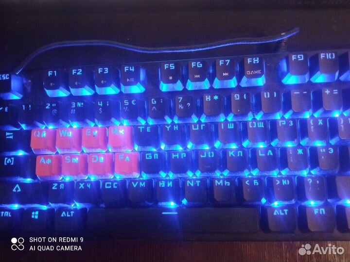 Клавиатура проводная A4Tech Bloody B820R Blue S