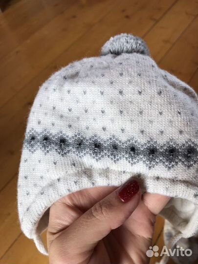 Шапка, варежки и носочки. Все 100 шерсть