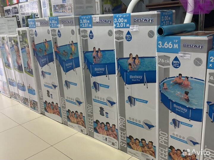 Каркасный бассейн Интекс 3.05х76 с фильтром 26702