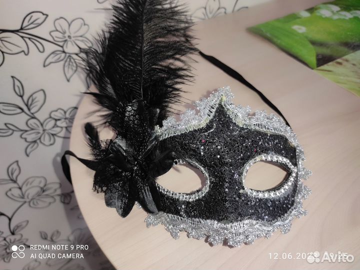 Маска карнавальная новогодняя