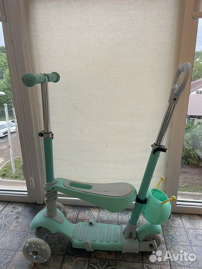 Самокат детский трехколесный новый