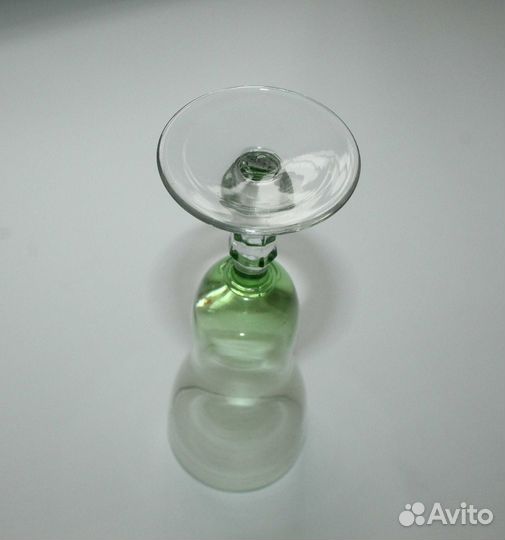Бокалы фужеры зеленое стекло СССР