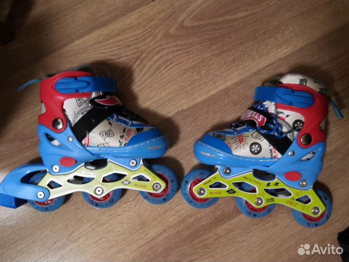 Роликовые коньки детские раздвижные XS