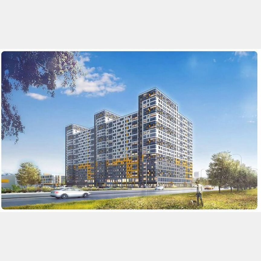 2-к. апартаменты, 61,7 м², 10/25 эт.