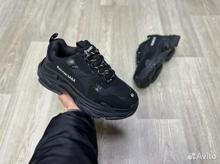 Кроссовки Balenciaga Triple-S Black (36-45)