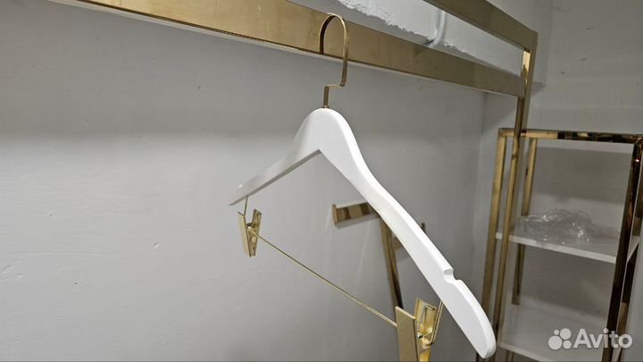 Вешалки плечики деревянные белые