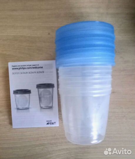 Новый набор контейнеров philips avent 4 шт
