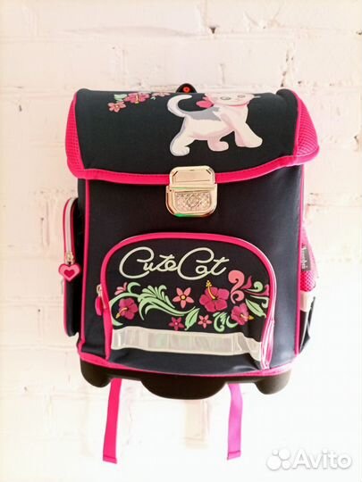 Рюкзак с биркой Котофей ортопедический для девочки