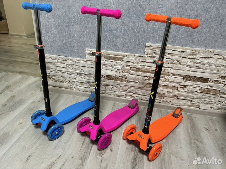 Самокат 3х колесный
