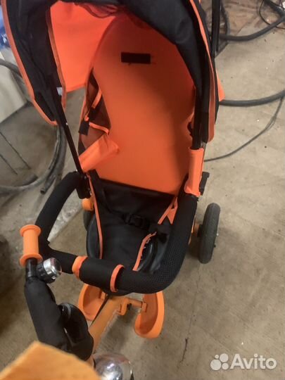 Детский велосипед с ручкой новый