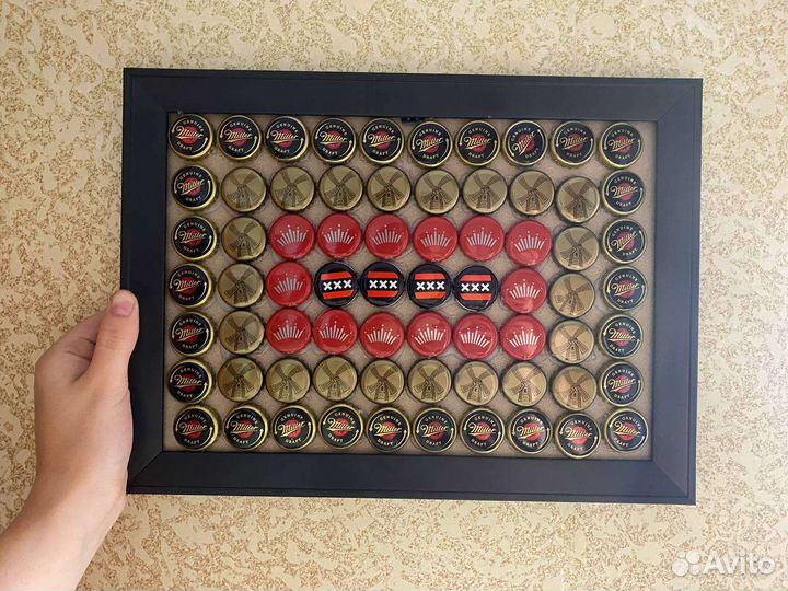 Картина из пивных крышек