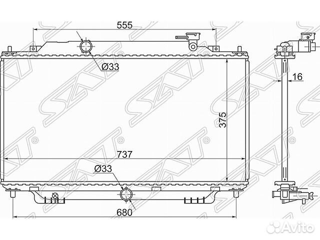 Радиатор охлаждения 1.5/1.6/2.0 3 (Axela)