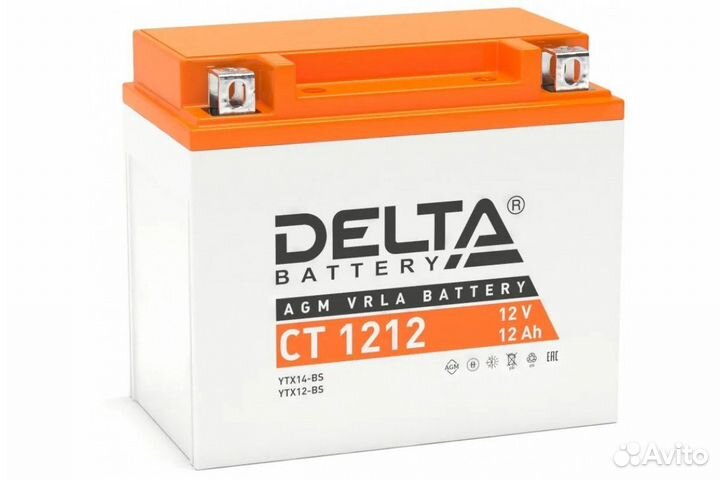 Аккумулятор delta Battery CT 1212 12V 12Ah