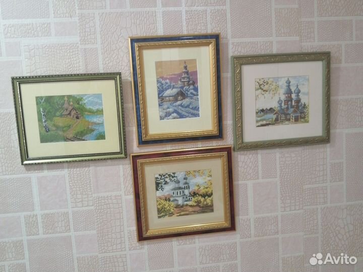 Вышитые картины счетным крестом