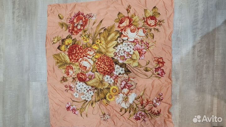 Павлопосадский платок шелк шерсть