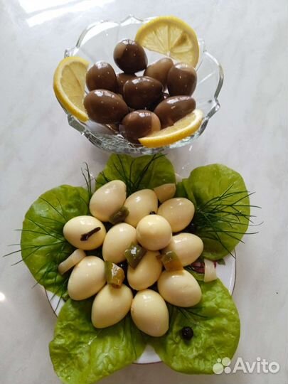 Яйца перепелиные маринованные