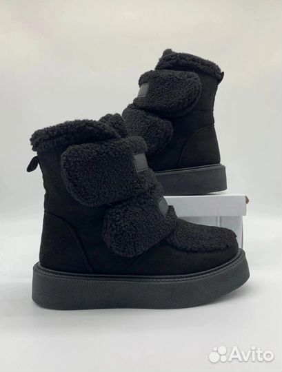 Дутики на липучках зимние женские