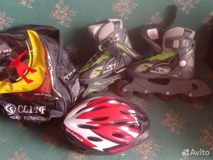 Детские ролики и защита