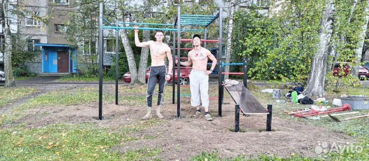 Воркаут площадка турник гто