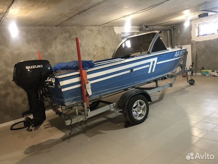 Лодка прогресс 4 с мотором Suzuki DT40 и прицеп