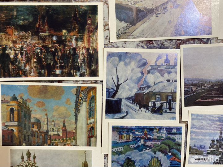 Открытки СССР винтаж акварели ретро