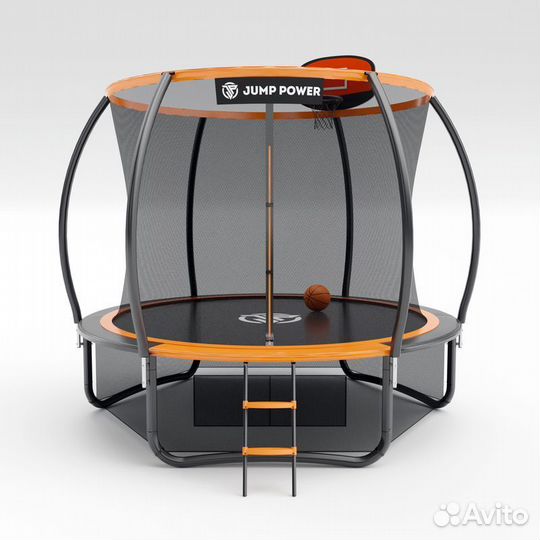 Батут Jump Power 10 ft Pro Inside Basket Orange