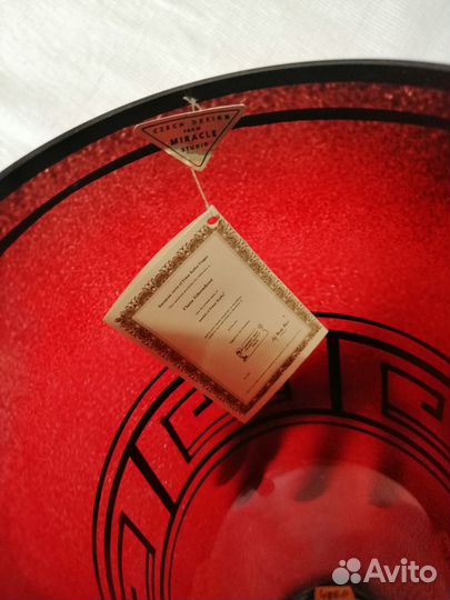 Ваза для цветов цветное стекло чехия