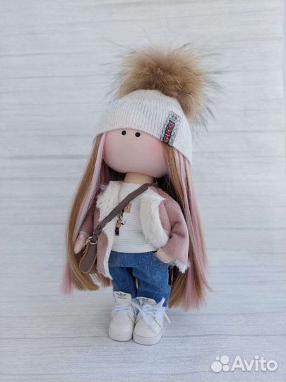 Кукла тильда, текстильная интерьерная кукла