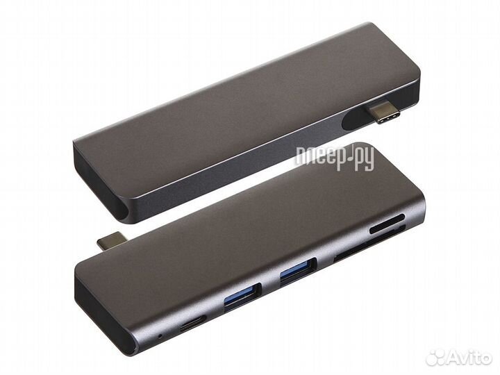 Хаб USB Baseus Harmonica 5in1 HUB Adapter Grey