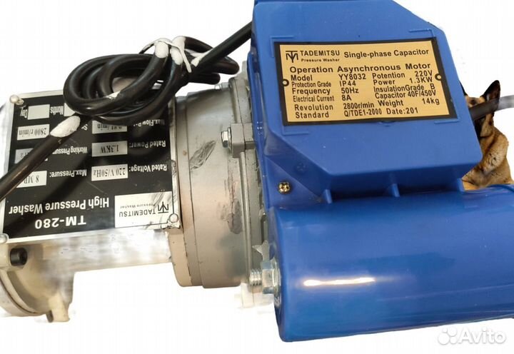 Мойка высокого давления Tademitsu TM 280 1,6 кВт 100 бар с хорошей производительностью