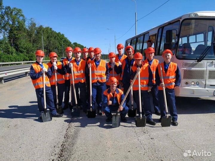 Дорожный рабочий вахта/питание/проживание/проезд