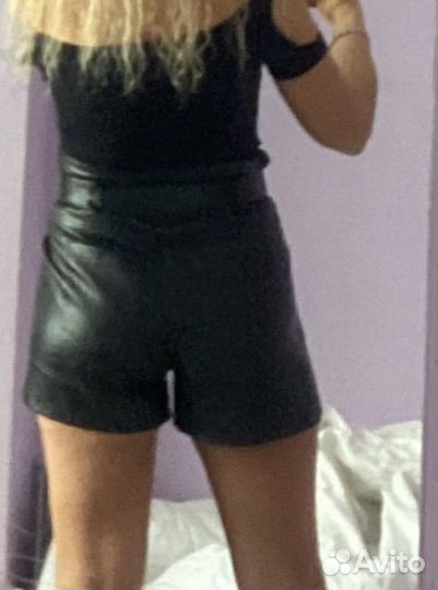 Шорты кожаные