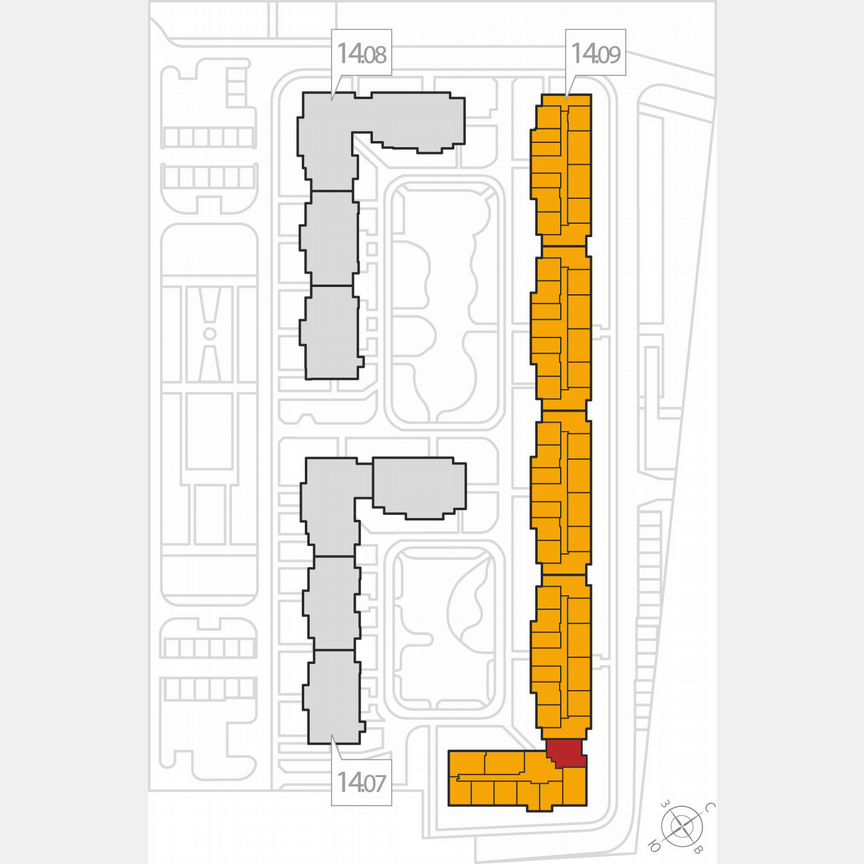 2-к. квартира, 66,3 м², 6/8 эт.