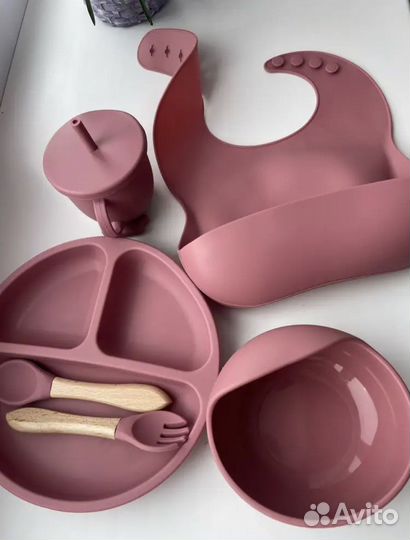 Детская посуда для кормления силиконовая