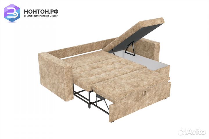 Диван угловой еврокнижка Смарт бежевый