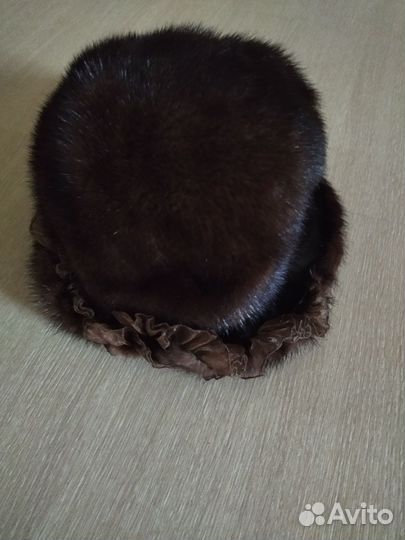 Шапочка норка, женская