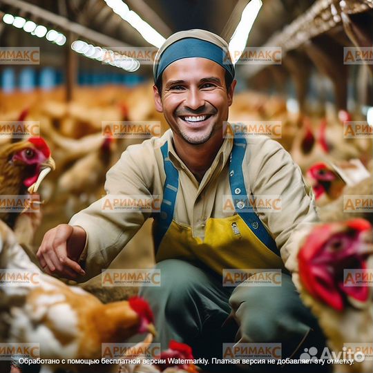 Сотрудник на отлов кур, вахта