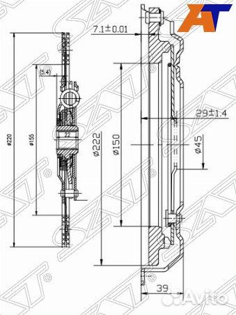 Комплект сцепления volkswagen polo