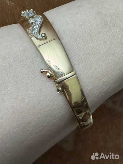 Золотой женский браслет СССР бу