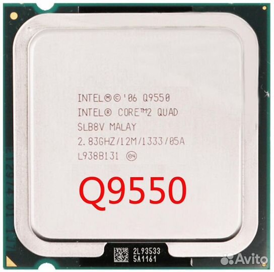 Core 2 Quad Q9550 2,83GHz/12M/1333/45nm/95W