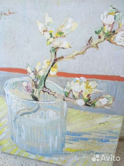Репродукция Ван Гог Ветка цветущего миндаля
