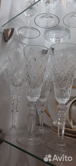 Фужеры хрустальные СССР 22см