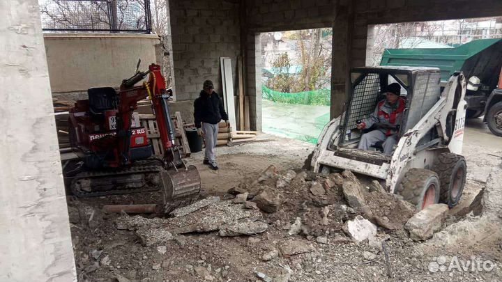 Мини-экскаваторы от 1м в ширину (Гидромолот)
