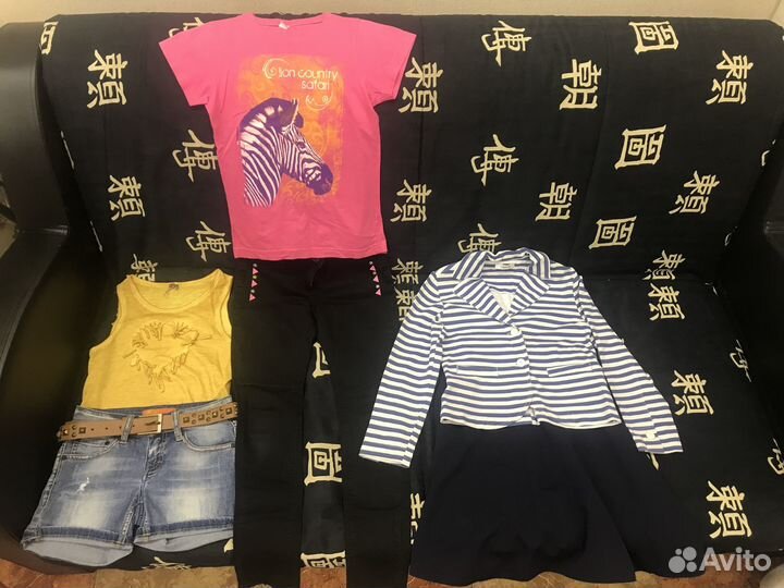 Вещи пакетом для девочки 140