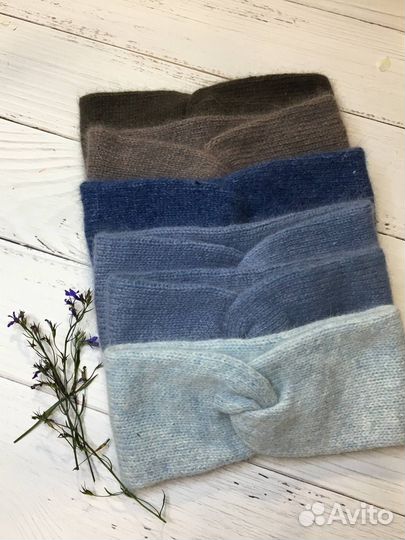 Повязка на голову из пуха норки