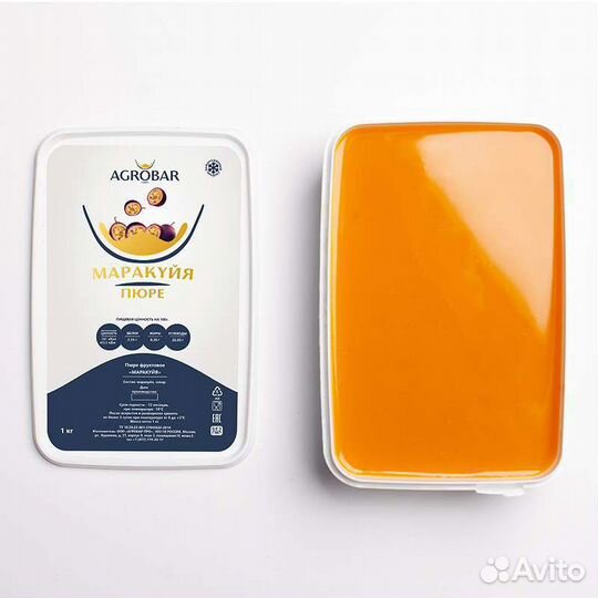 Замороженное пюре Маракуйя 1кг Агробар
