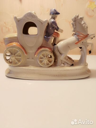 Фарфоровая статуэтка Королевская карета, Германия