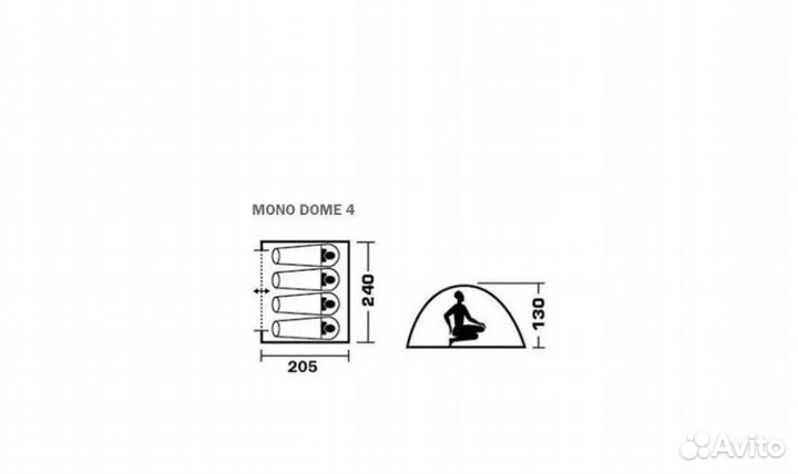 Палатка 4х местная